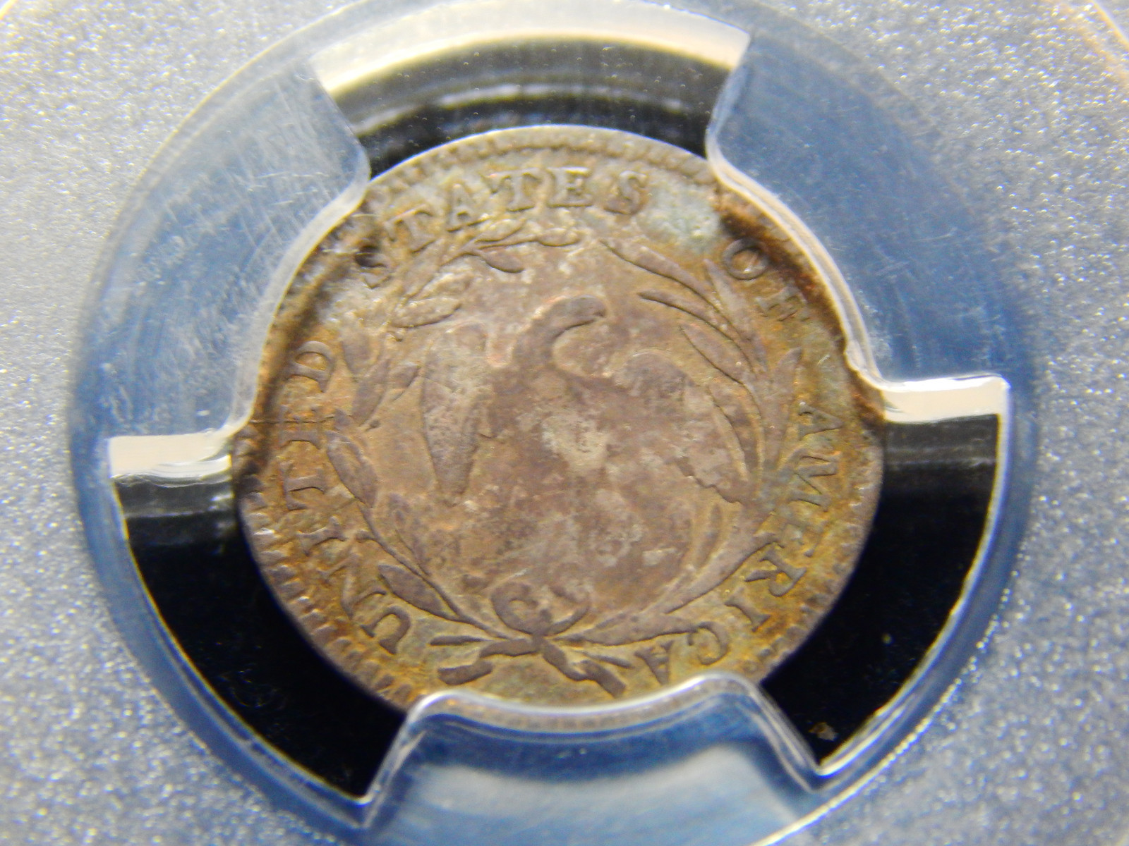 1797 H10C Draped Bust Half Dime 15 Stars VF-30 PCGS, Great Color!