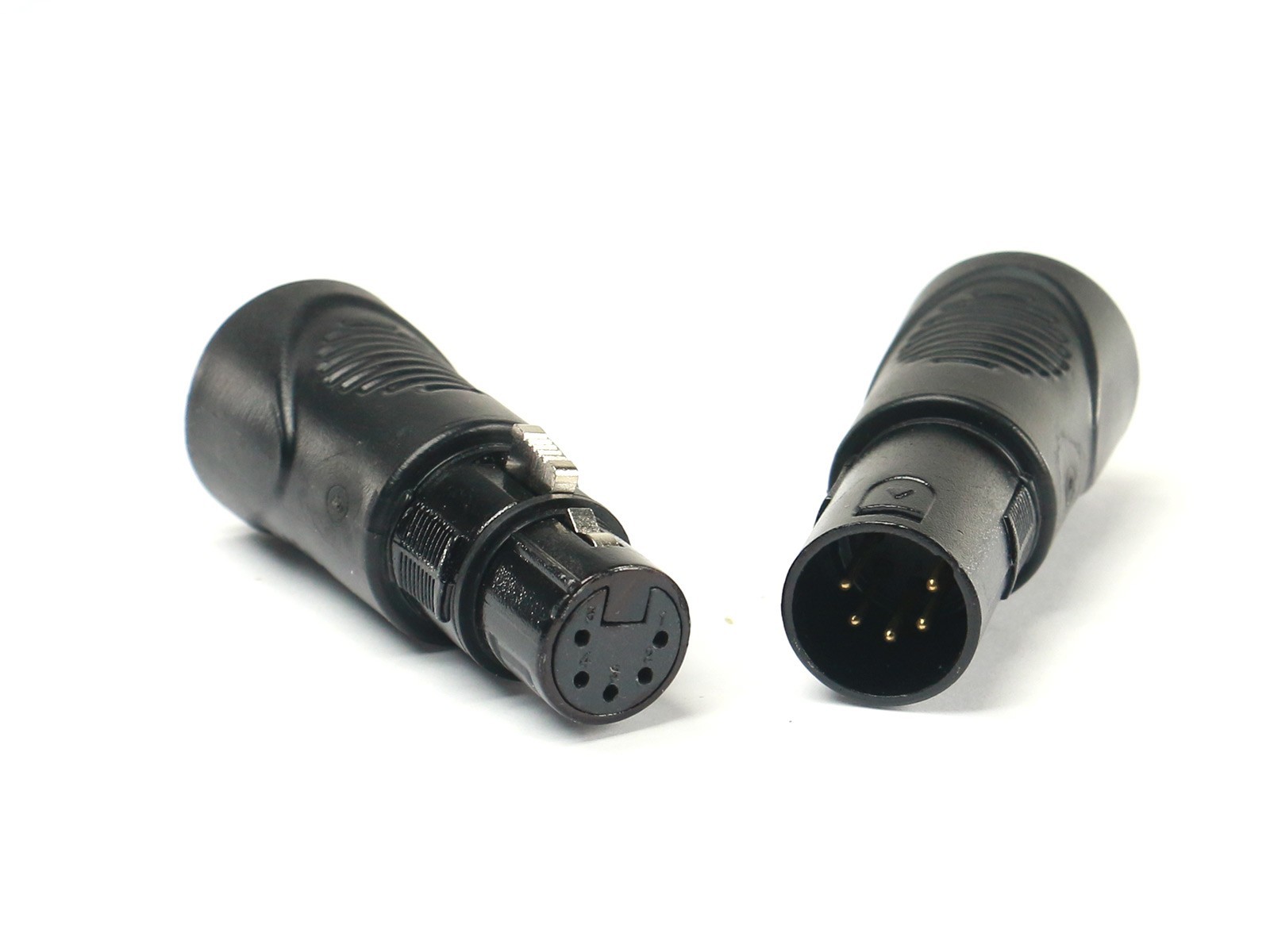 (2) RJ45 Ethernet to 5 Pin XLR DMX Female & Male Adapter Sets by VRL