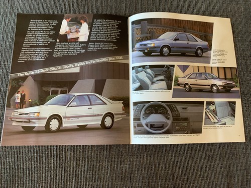 1989 Subaru Brochure XT Justy GL DL Sedan Wagon Hatchback