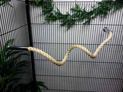rope perches for parrots