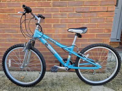 Metallic sky blue Dawes Bandit mountain bike 24 inch wheels 18 speed