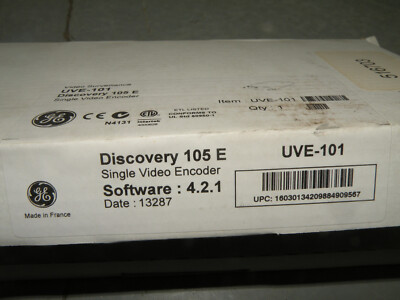 (1) GE Discovery 105 E UVE-101 Single Video Encoder NIB