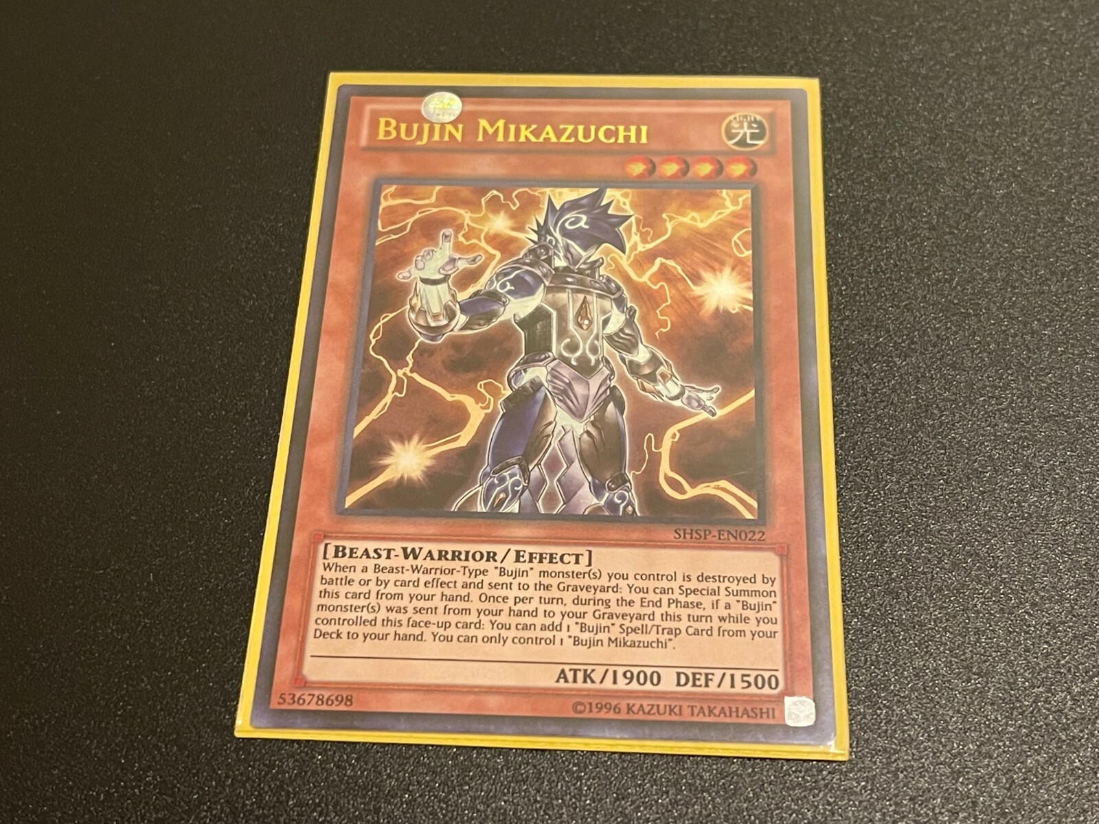 Yu-Gi-Oh! Bujin Mikazuchi Ultra Rare – 1st Edition Aus Shadow Specters | Sammelkarte