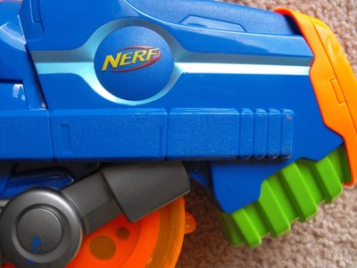 NERF Buzzsaw Blue Ball Shooter - Nice Working Shape - FREE SHIPPING