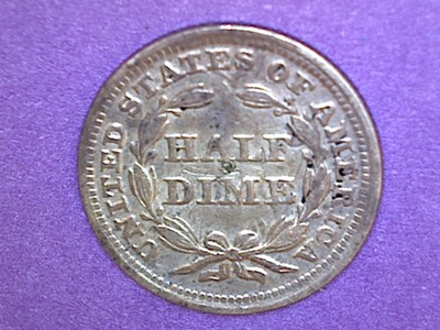 Seated Liberty Half Dime - 1853 - KM# 62.2