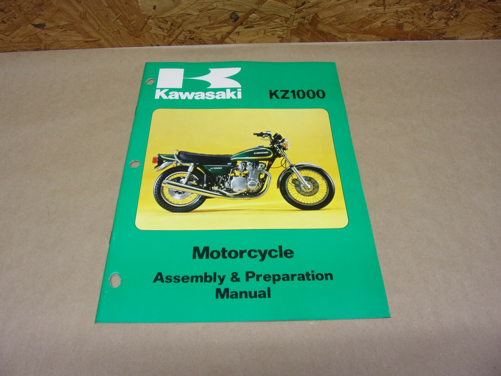 Kawasaki KZ1000 A2A Assembly & Preparation Manual KZ 1000 Motorcycle