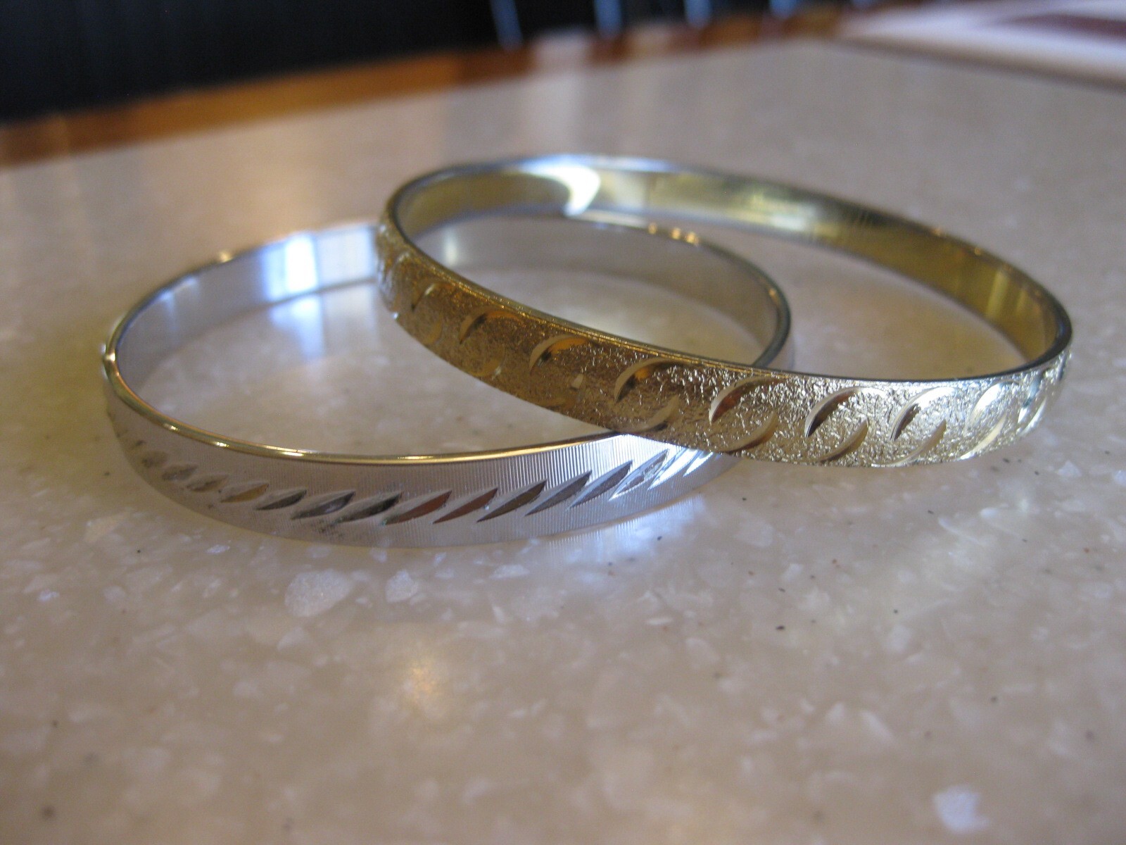 pbd smile coin bangle バングル Double Diamond Edge Bangle