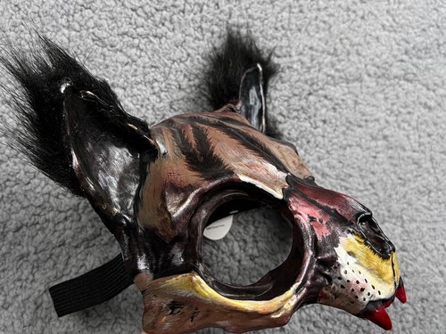 KBW Cat Creature Mask Wild Animal Masquerade Half Face NWT