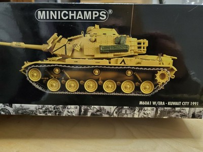Minichamps 350041100 1:35 USMC Patton M60A1 ERA Kuwait City 1991- MIB Rare