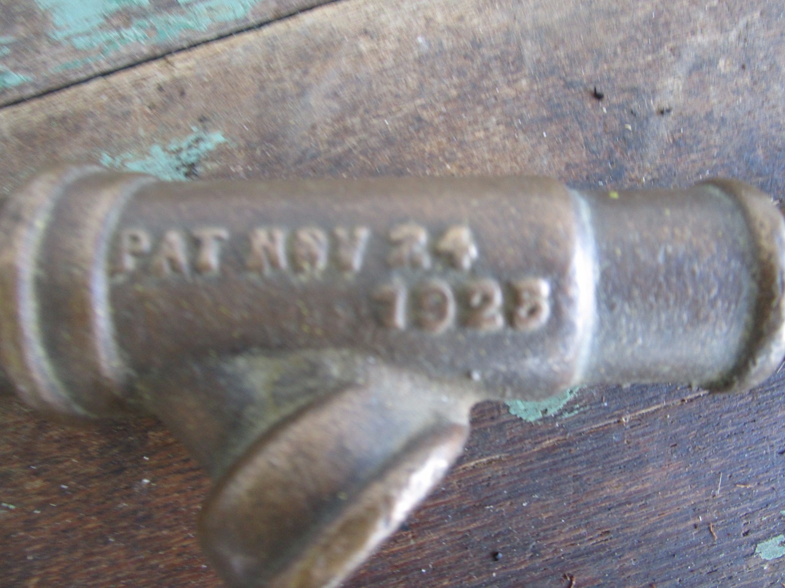 Vintage Antique Brass Water Hose Nozzle Sprayer for Cattle Garden man cave decor