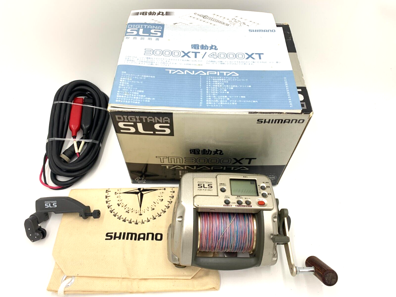 シマノ　デジタナSLS電動丸 TM3000 定価75900円シマノSLS電動丸TM3000電動リール！本体のみ通電確認済