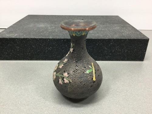 RARE VINTAGE CHINESE CLOISONNÉ WITH 8 VASES TO SHOW THE 8 STAGE PROCESS