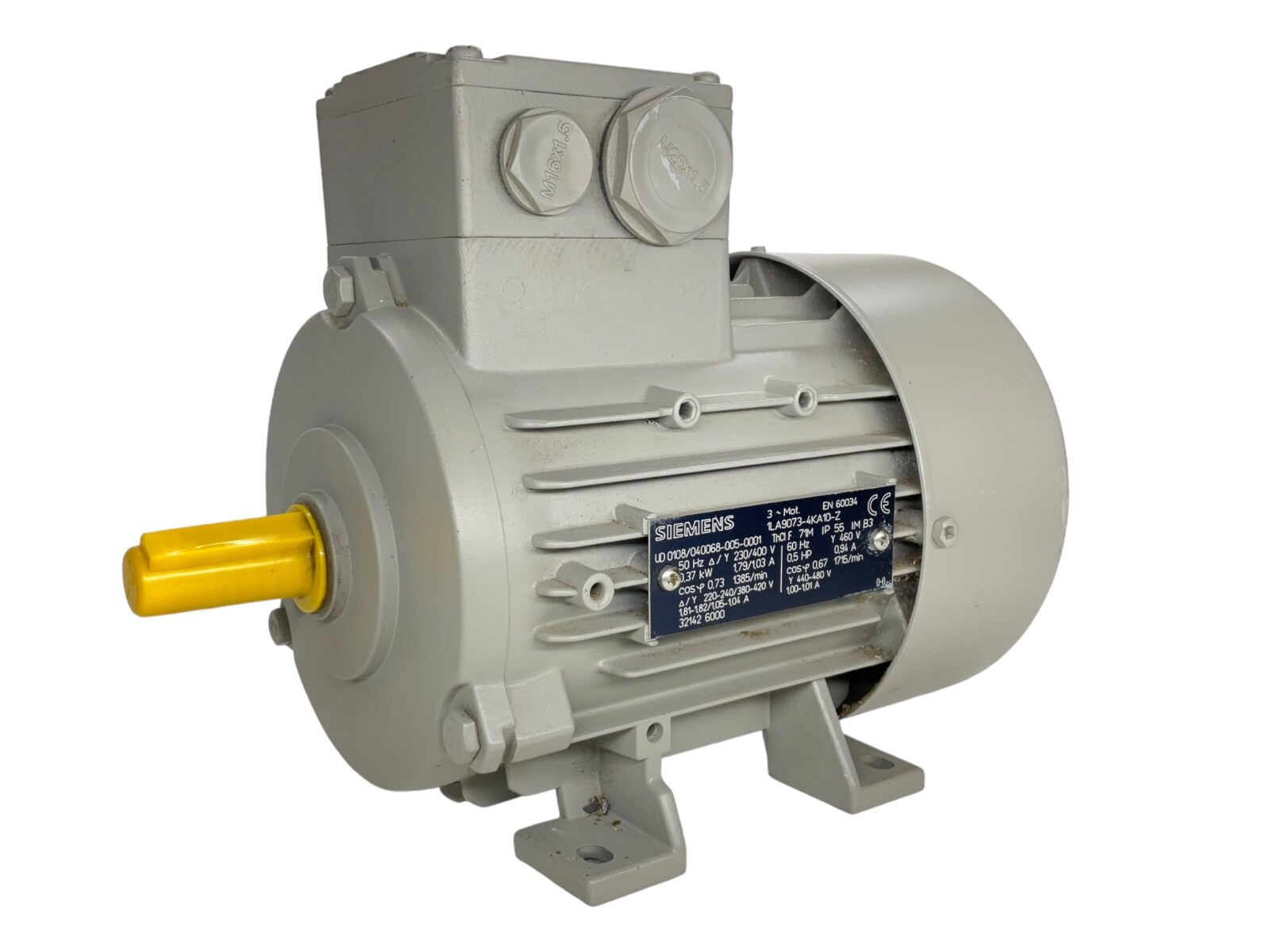 Siemens 1LA9073-4KA10-Z MOTOR 0.37KW & 1385/MIN EN 60035 ♤N Siemens 1LA9073-4KA10-Z MOTOR 0.37KW & 1385/MIN EN 60035 ♤N