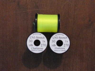 Fly Tying Uni-Stretch  30 yd. Chartreuse