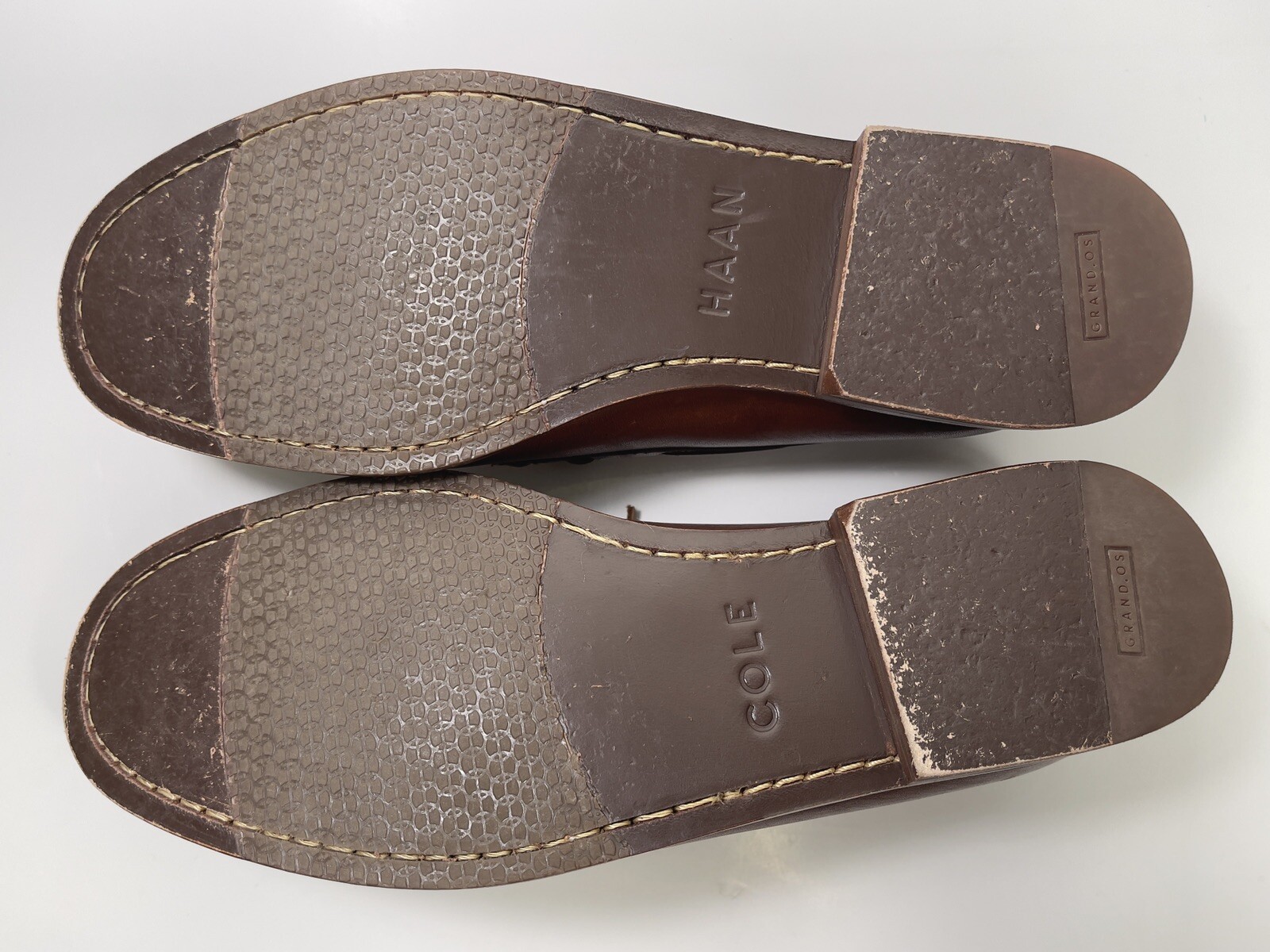 Cole Haan Grand OS Brown Leather Slip 