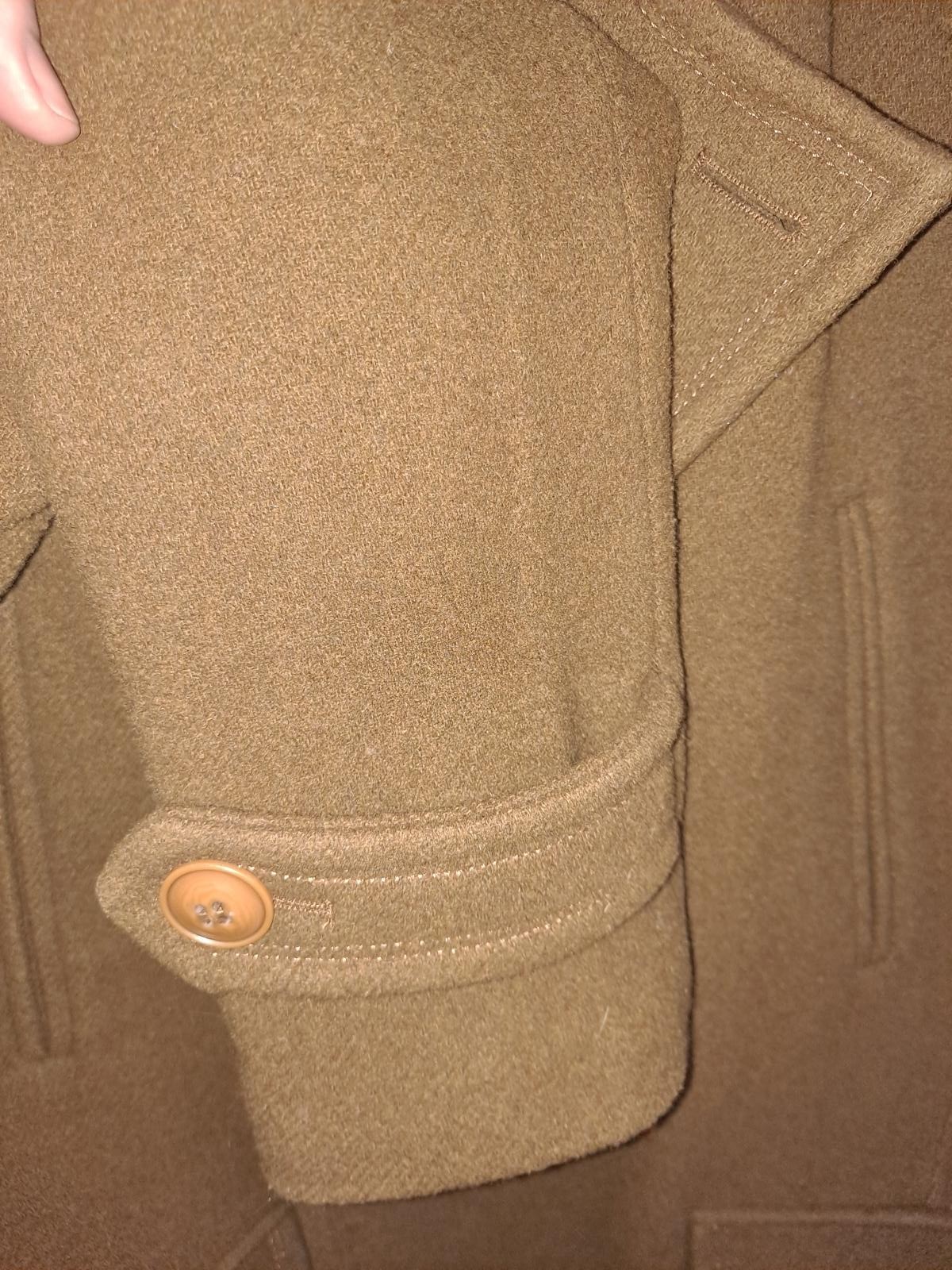 Fairwhale Tan Double Breasted Pea Coat Size 2XL — photo 5