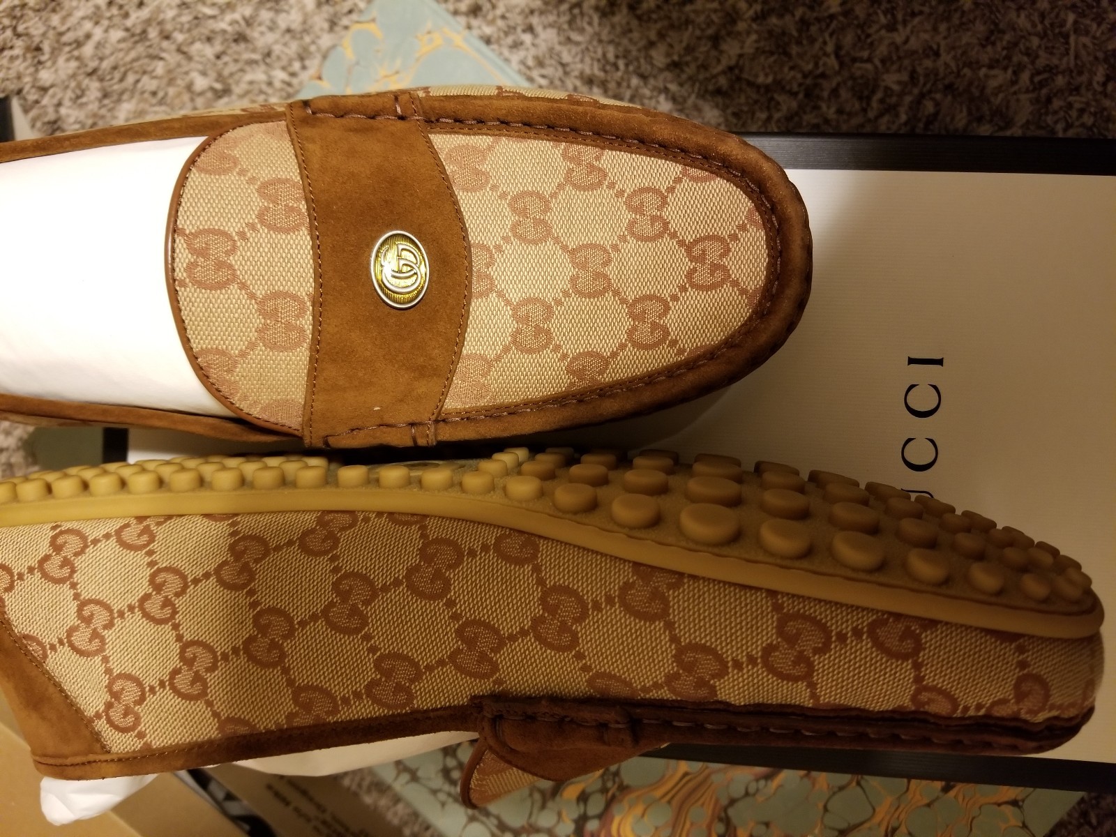 Gucci driver kanye gg size 14