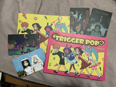 エイリアンステージ VIVINOS 直筆 サイン 『TRIGGER POP画集 VIVINOS Artbook Trigger Pop Korean & Poster & Postcard Alien