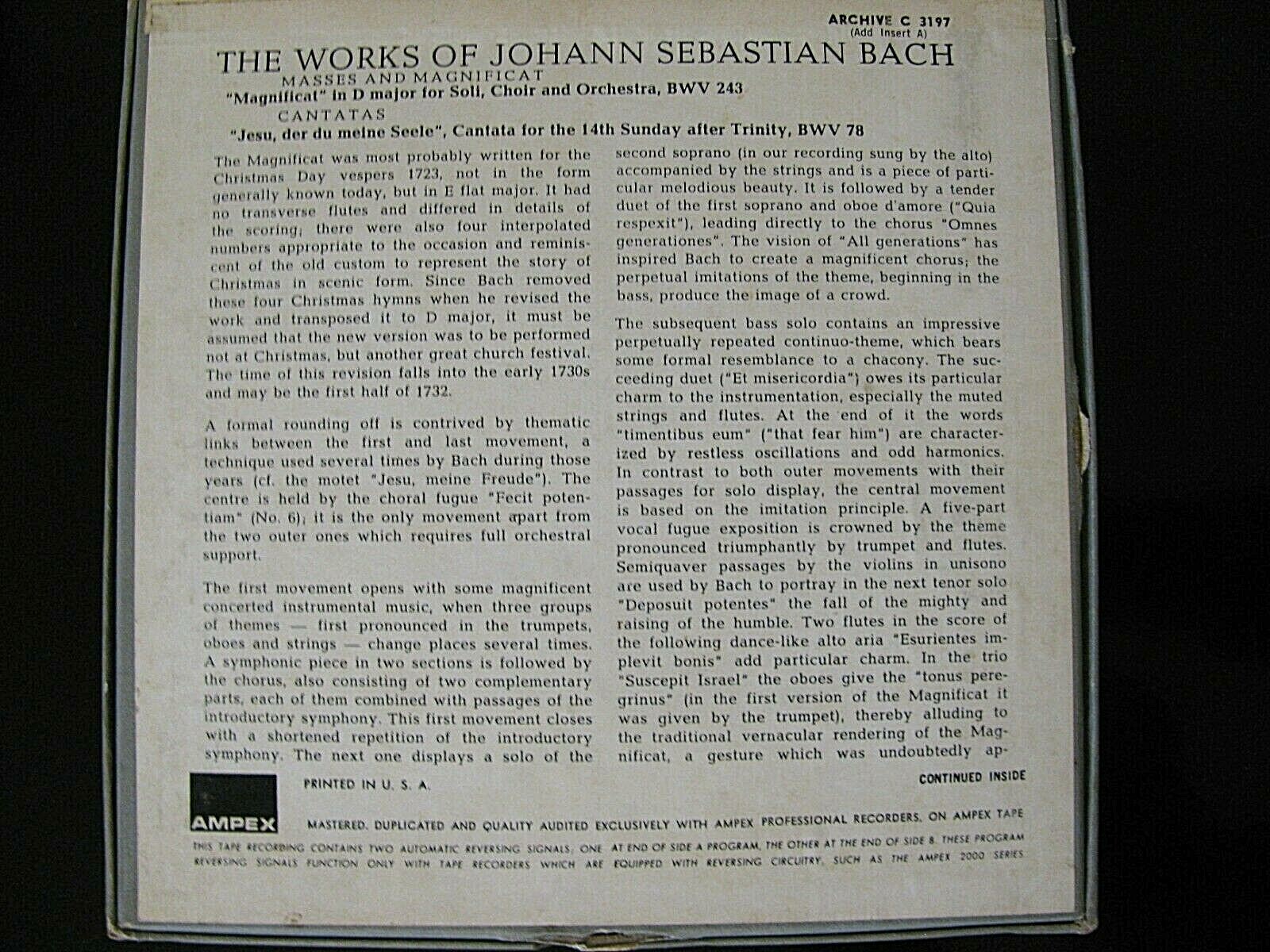 BACH CANTATA 