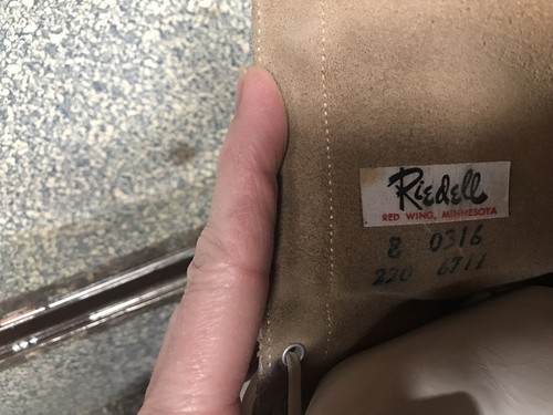 Womens Riedell Smooth White Leather Vintage Skates. Size 8 Made In Red Wing, MN