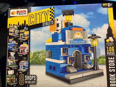 Block Tech City Streets Downtown Building Page Turner Book Store Shop NEW SEALED