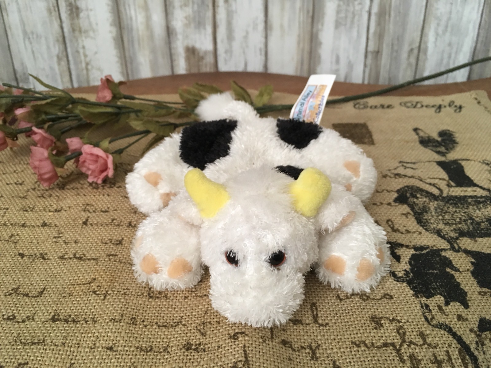 VHTF Animal Alley COLLECTIBLES Small Bean Bag Plush COW NWOT! | eBay