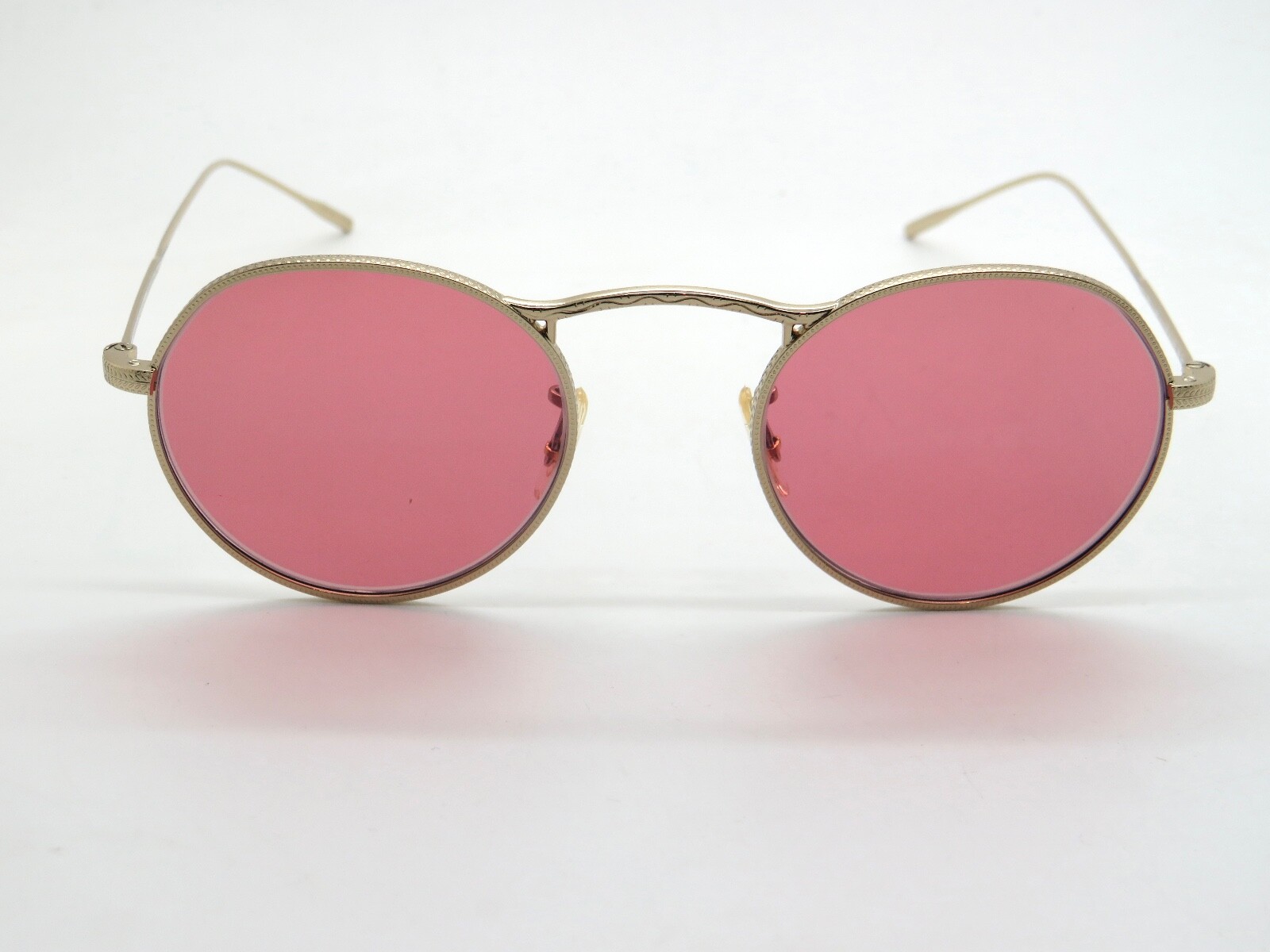 Pre-owned Oliver Peoples M-4 30th Ov1220s 50353e Gold/magenta Photochromic 47mm Sunglasses In Purple