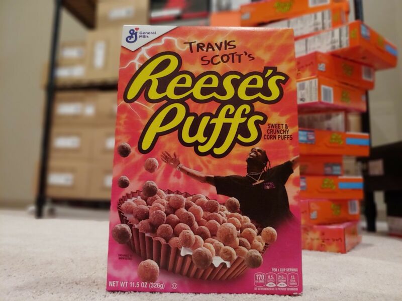Travis Scott Reeces Puffs Cereal Sold Out Limited Edition