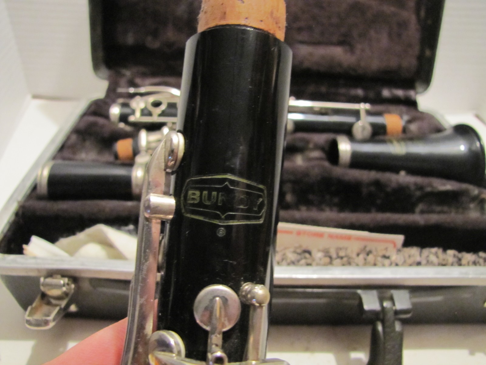 BUNDY RESONITE SELMER CLARINET IN ROUGH HARD CASE USED READ