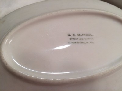 SIMPLY VINTAGE IRONSTONE SET OF 3 OVAL SERVING PLATTERS GYPSY CHIC DECOR