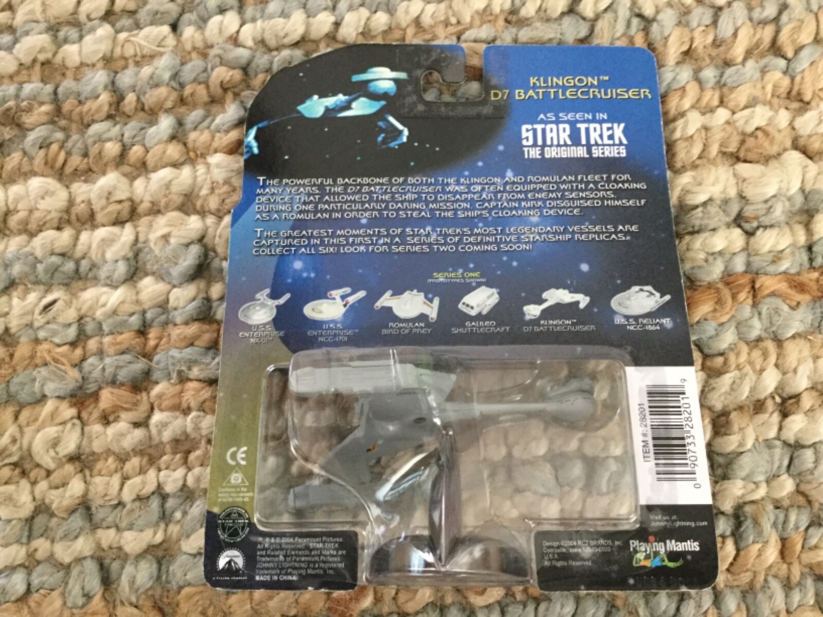 Johnny Lightning/ Legends of Star Trek/Klingon D7 Battle CruiserBrand New