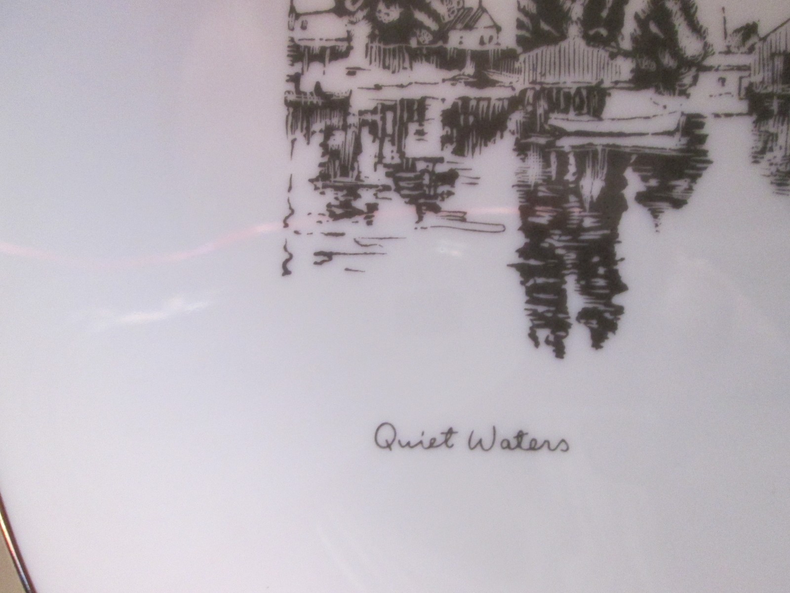 Gorham Sterling 'Quiet Waters' Plate by Lionel Barrymore Germany Bavaria