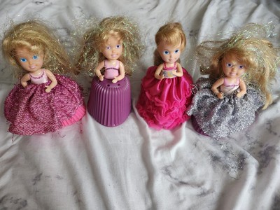 VINTAGE CUPCAKE DOLLS 1990s TONKA Lot of 4 Different Kenner Scented Blond Toys