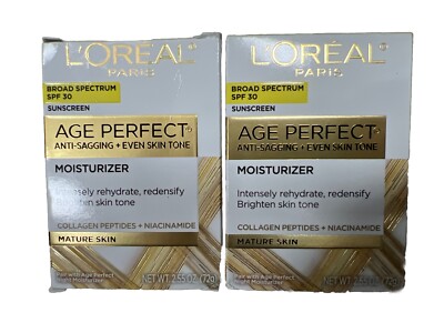 LOT OF 2 L'Oreal Age Perfect Collagen Expert Moisturizer SPF 30 2.5oz EXP 3/2025