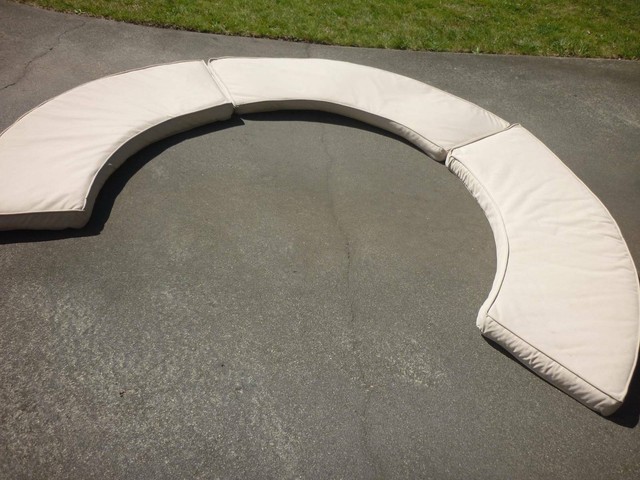 3 Curved Outdoor Bench Cushions, Curved Seat Cushions | Lounging