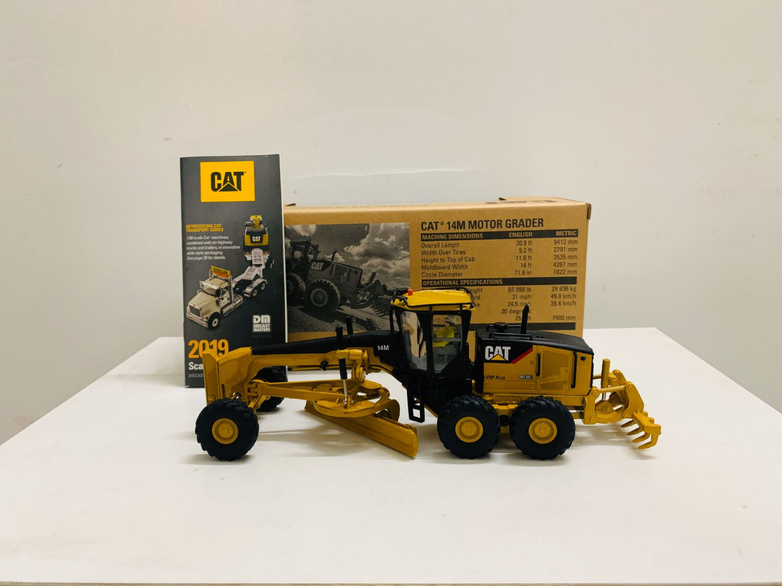 ★CAT 14M MotorGrader DiecastMasters 1/50 1:50 Caterpillar Cat 14M3 Motor Grader Scale Model By