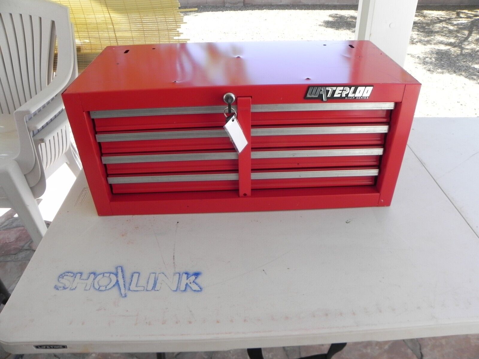 Waterloo Shop Series ML-404 Super Rare Middle Mid 4 Drawer Tool Chest Red USA | eBay Waterloo Shop Series ML-404 Super Rare Middle Mid 4 Drawer Tool Chest Red USA | eBay