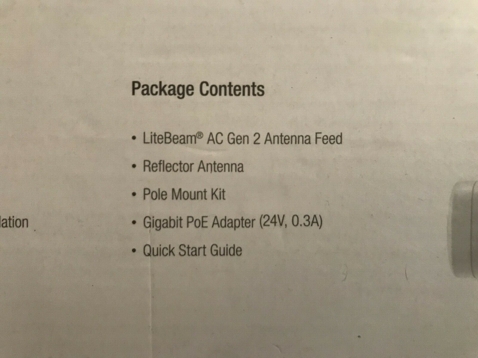 UBIQUITI NETWORKS - LBE-5AC-GEN2 5GHZ AIRMAX AC LITEBEAM GEN2