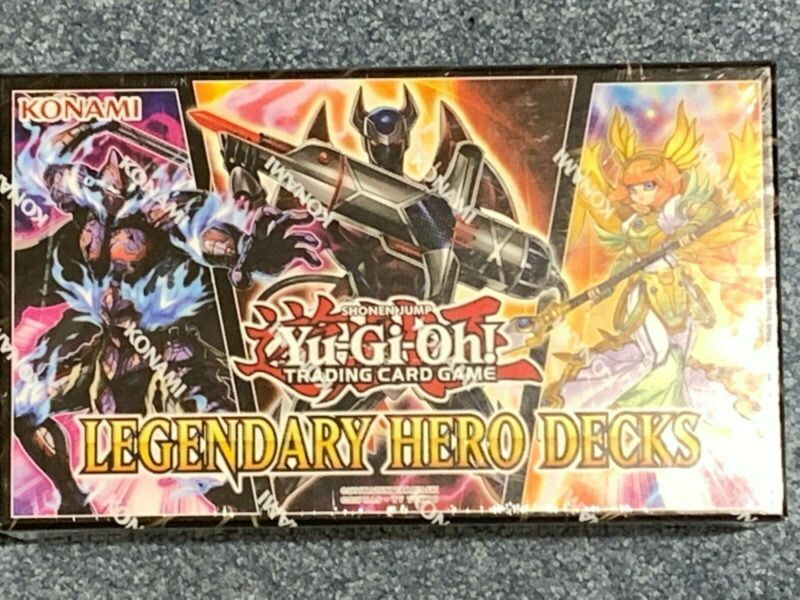 Yugioh Legendary Hero Decks Box Set 3 Decks Factory Sealed