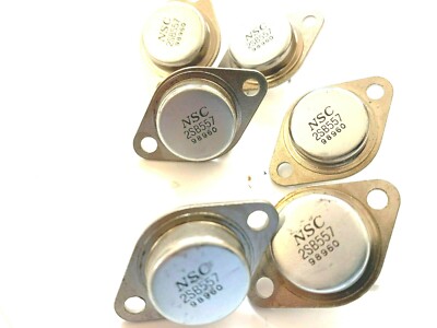 6 Pieces | 2SB557 PNP 100W TO-3 New Original NSC
