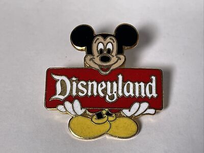 VTG 1990 Mickey Mouse Disneyland Sign 4374 Trading Pin