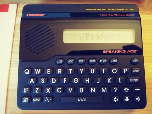 Franklin Speaking Ace (ACE-200) PRONOUNCING SPELLING ACE w/ BOX, Manual