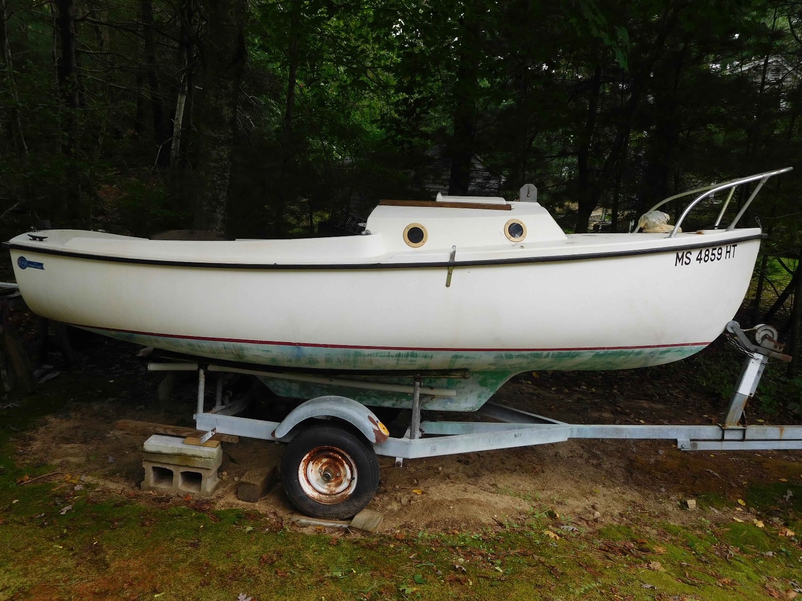 1979 Hutchins Compac 16 Sailboat w Trailer, Plymouth MA | No Fees & No Reserve