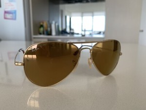 ray ban 18k gold