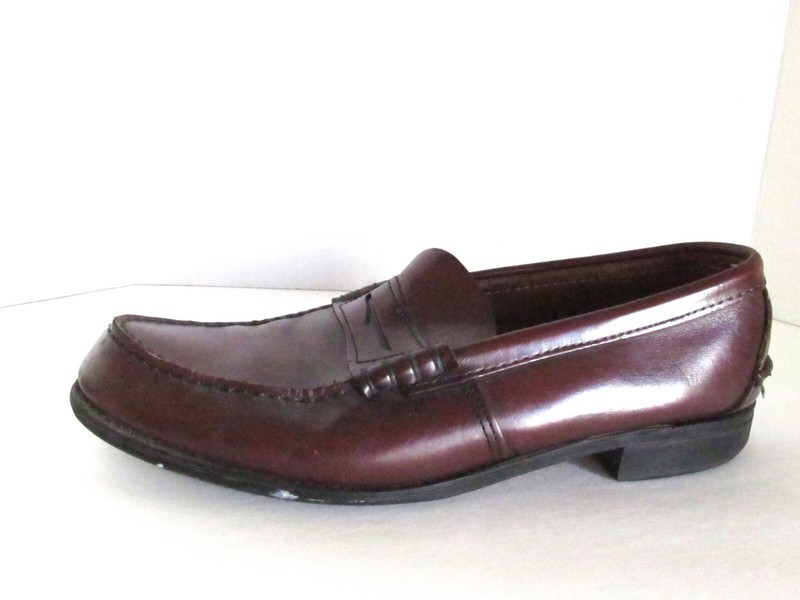 oxblood penny loafers