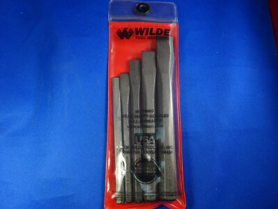 Wilde Tool 5pc Cold Chisel Set CC5 USA MADE Professional Quality HighCarbonSteel