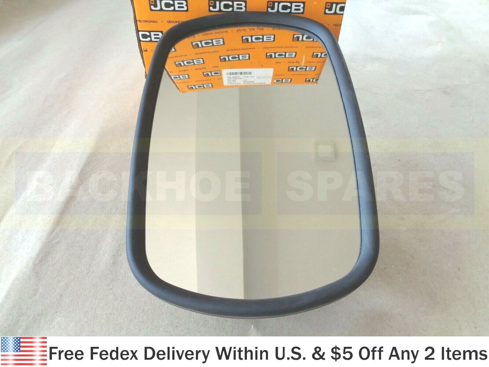 JCB PARTS - GENUINE JCB EXTERIOR MIRROR HEAD (PART NO. 123 JCB PARTS - GENUINE JCB EXTERIOR MIRROR HEAD (PART NO. 123