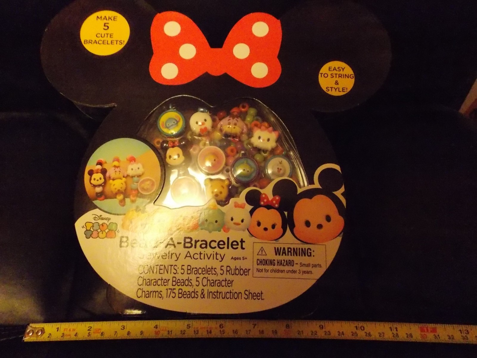 Disney TSUM TSUM Bead-A-Bracelet Jewelry Activity Set Minnie Pooh Charms **NEW**