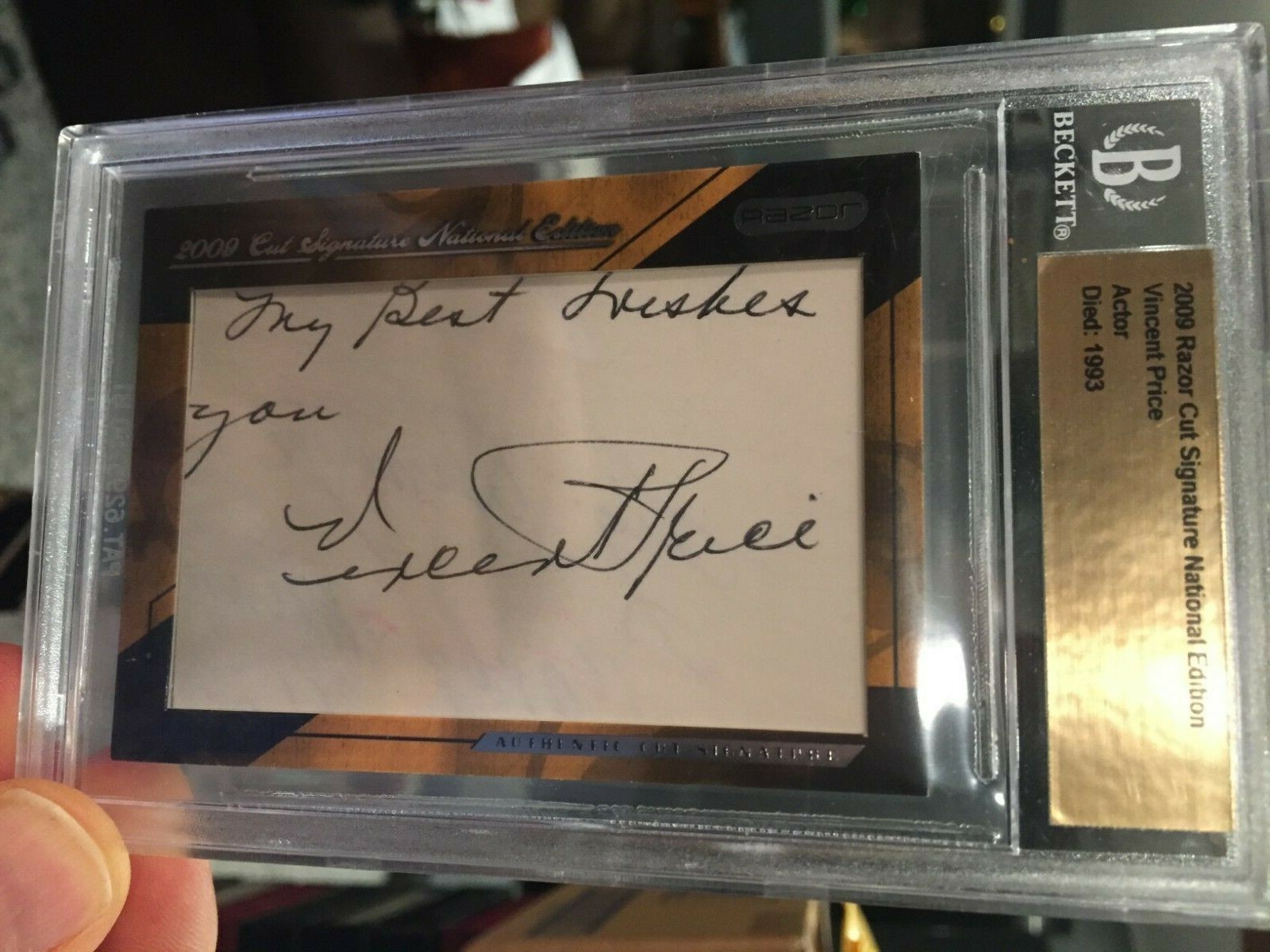 CAROL BURNETT 2009 Razor 1 of 1 cut signature