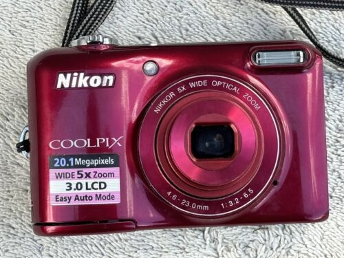Nikon COOLPIX L28 20.1 MP Red Compact Digital Camera Lens Nikon COOLPIX L28 20.1 MP Red Compact Digital Camera Lens